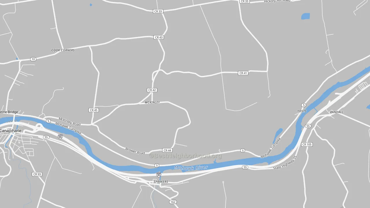 Transit Grade map of McKinley, NY