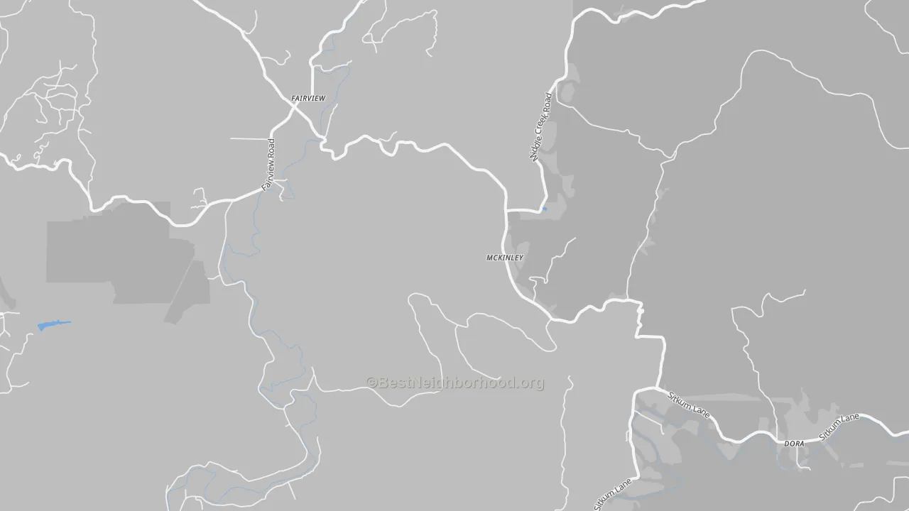 Transit Grade map of McKinley, OR