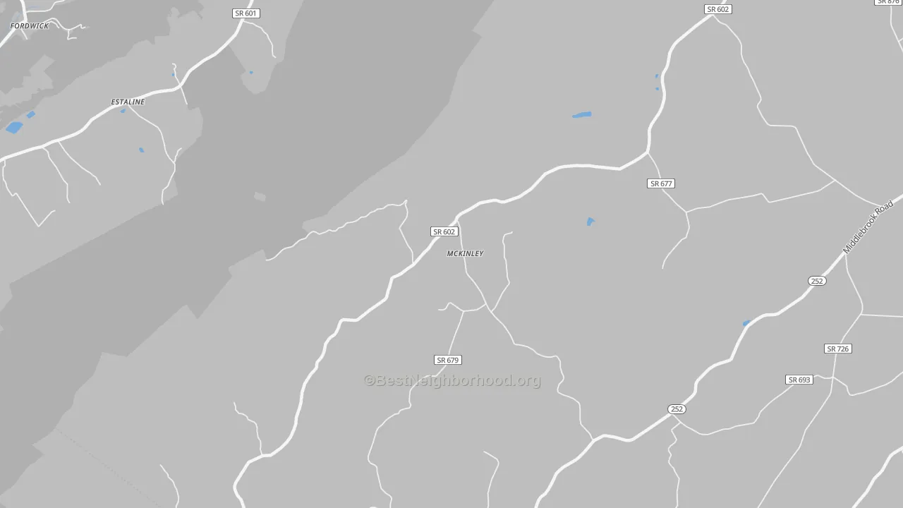 Transit Grade map of McKinley, VA