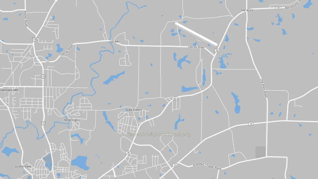 Transit Grade map of McKinney, GA