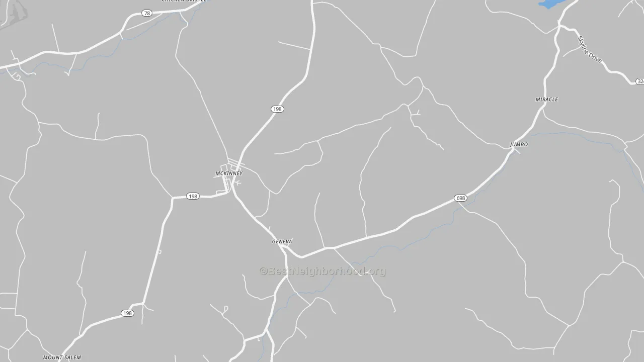 Transit Grade map of McKinney, KY