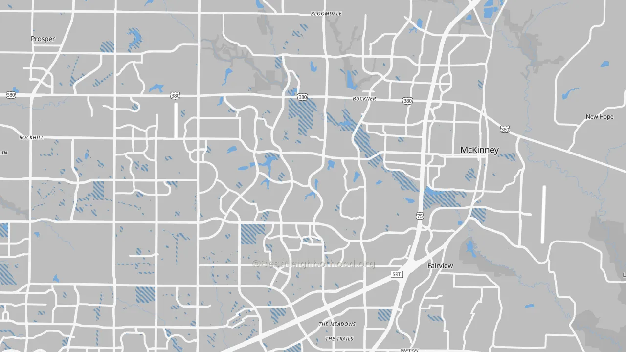 Transit Grade map of McKinney, TX