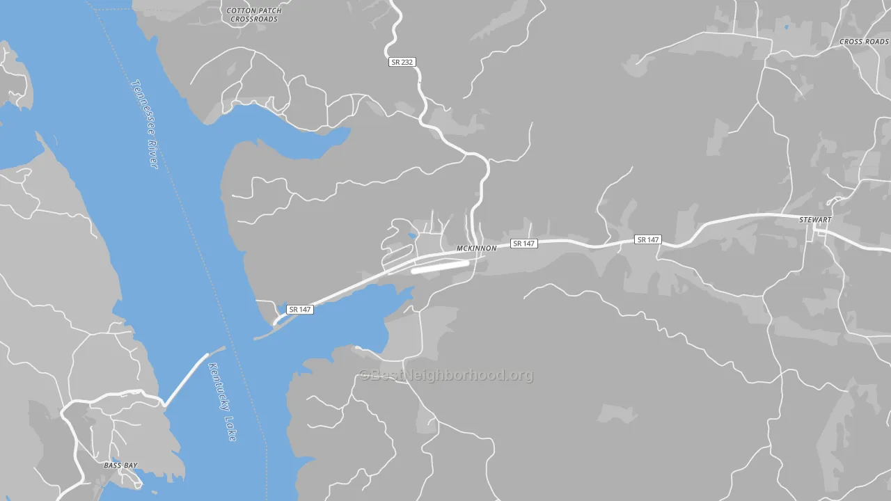 Transit Grade map of McKinnon, TN