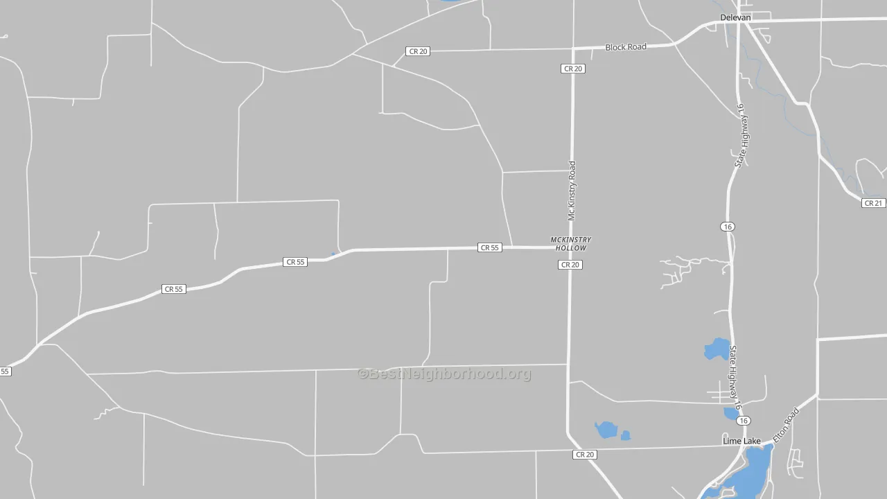 Transit Grade map of McKinstry Hollow, NY