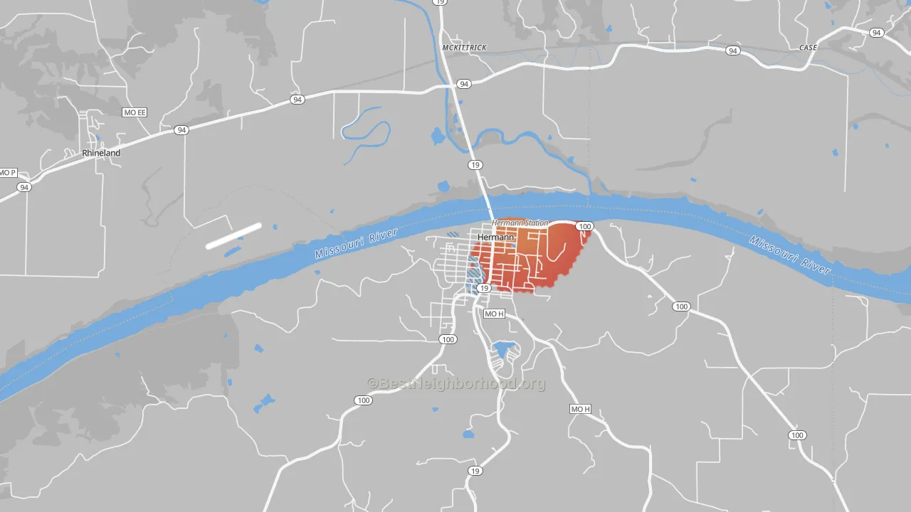 Transit Grade map of McKittrick, MO