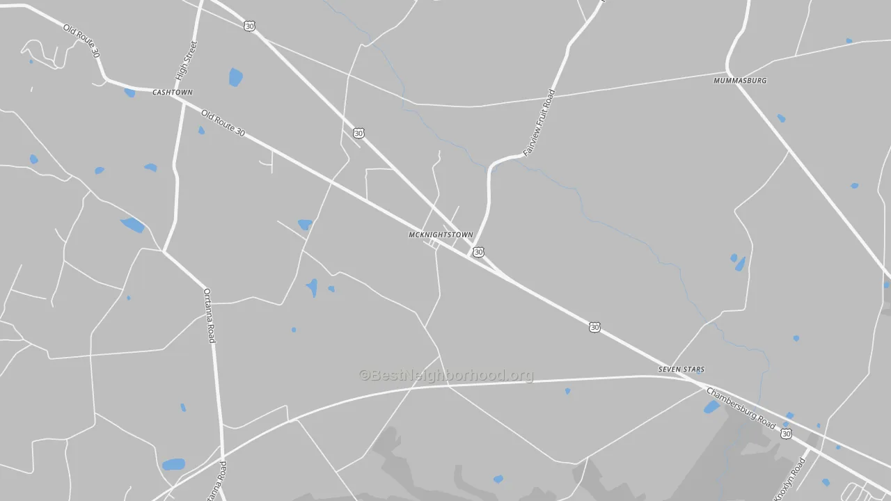Transit Grade map of McKnightstown, PA