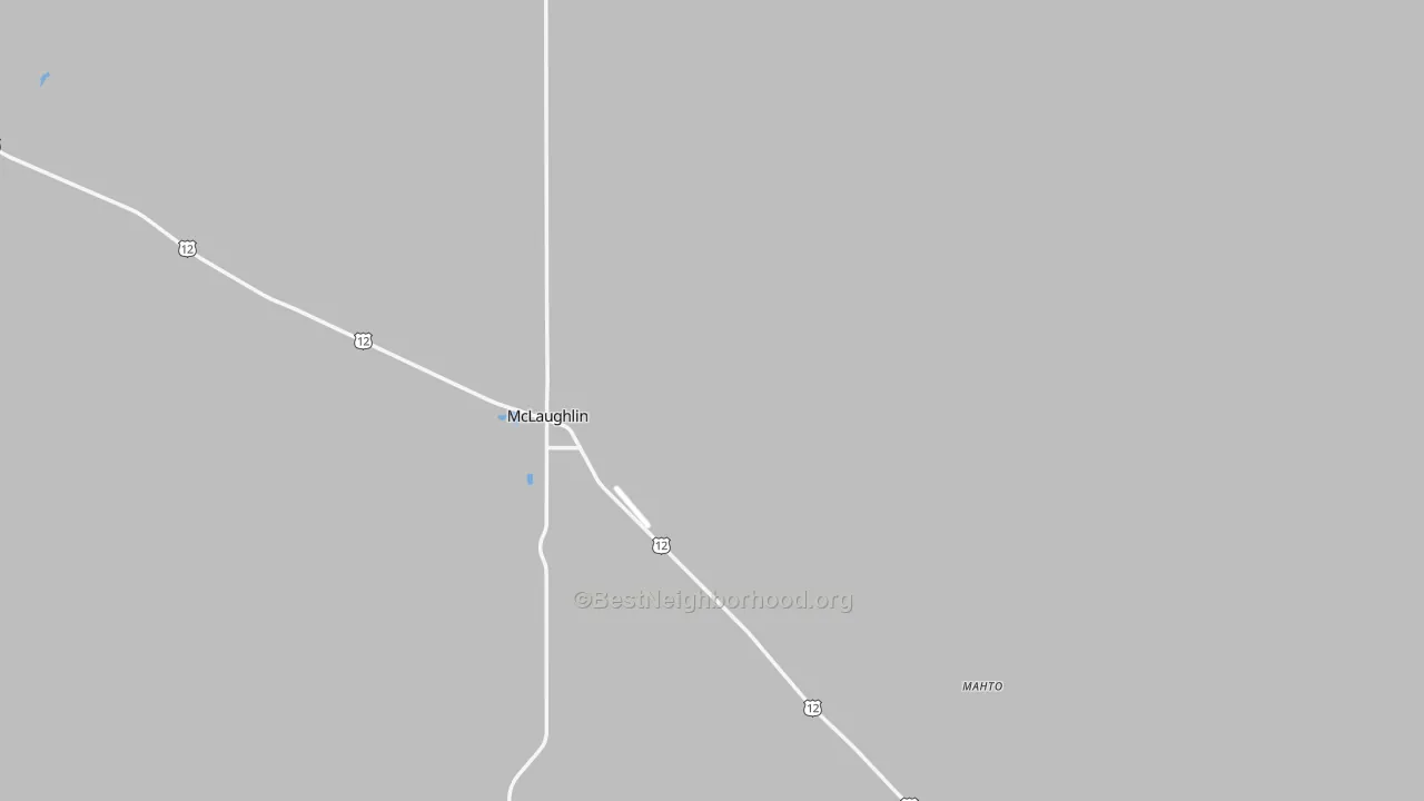 Transit Grade map of McLaughlin, SD