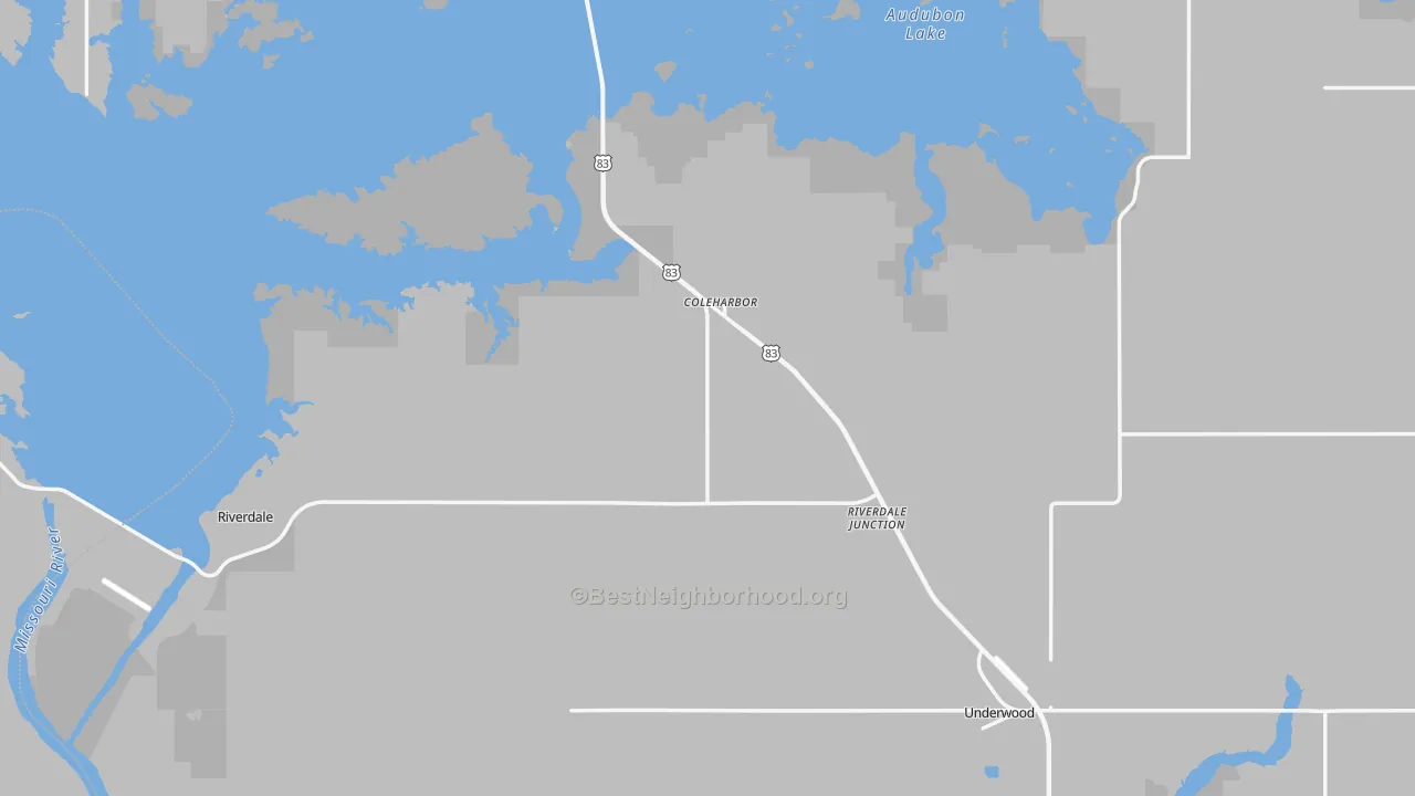 Transit Grade map of McLean County, ND