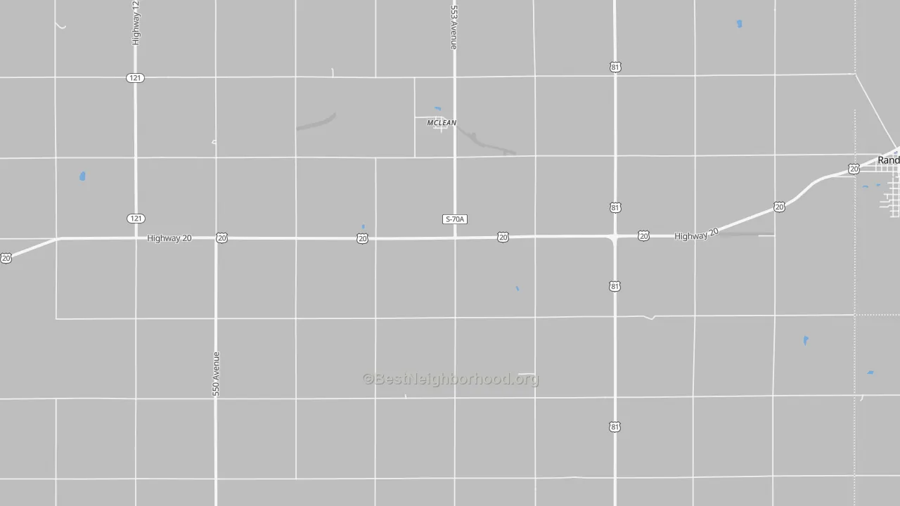 Transit Grade map of Mclean, NE