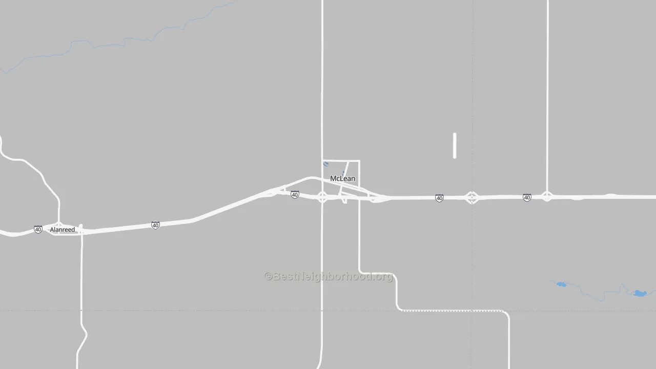 Transit Grade map of McLean, TX