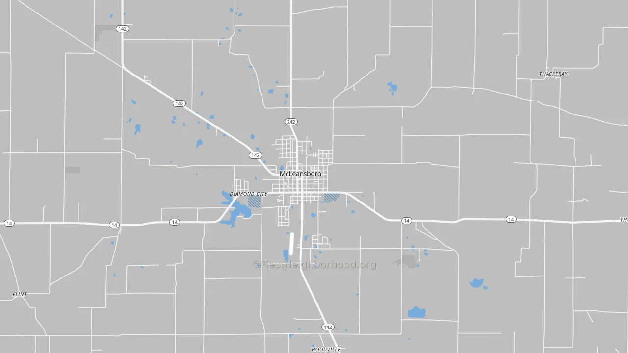 Transit Grade map of McLeansboro, IL