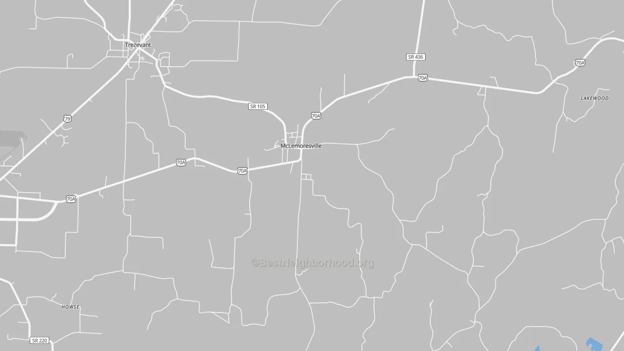 Transit Grade map of McLemoresville, TN