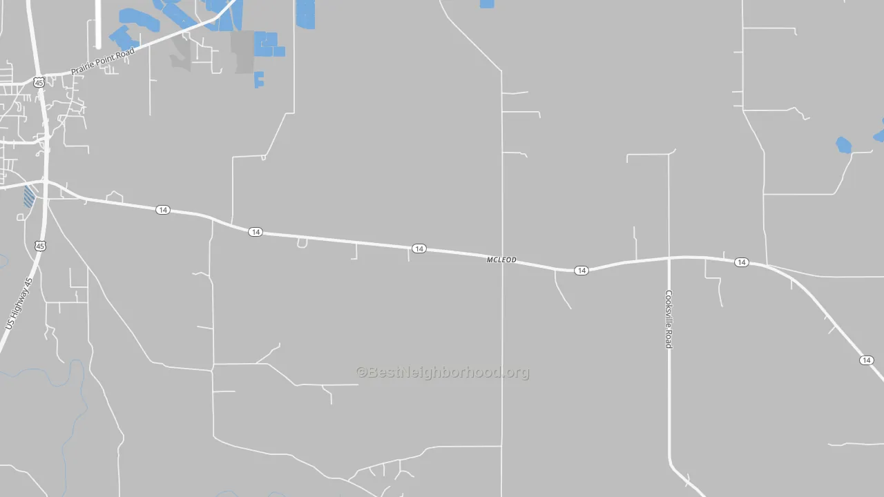 Transit Grade map of McLeod, MS