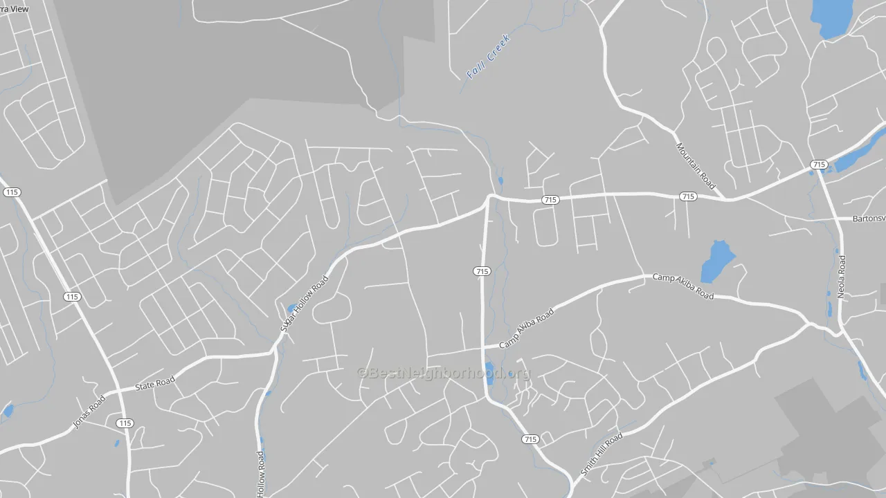 Transit Grade map of McMichaels, PA