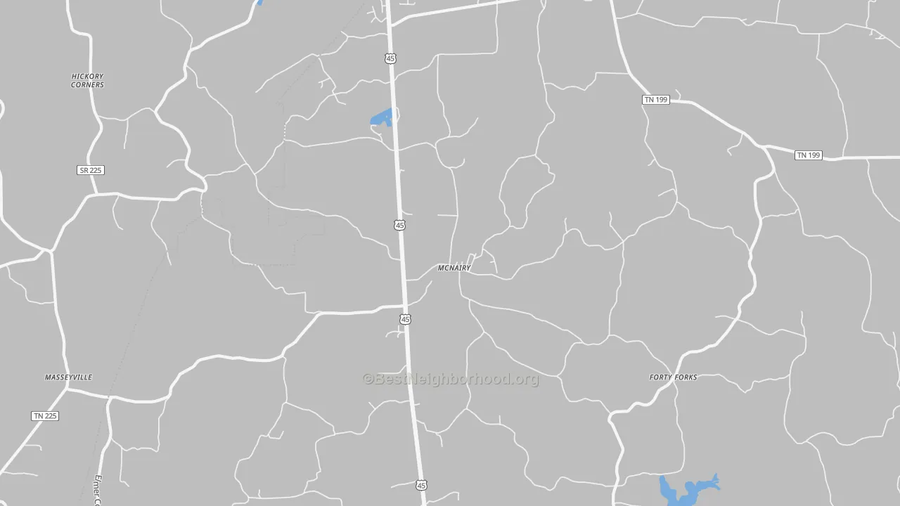 Transit Grade map of McNairy, TN