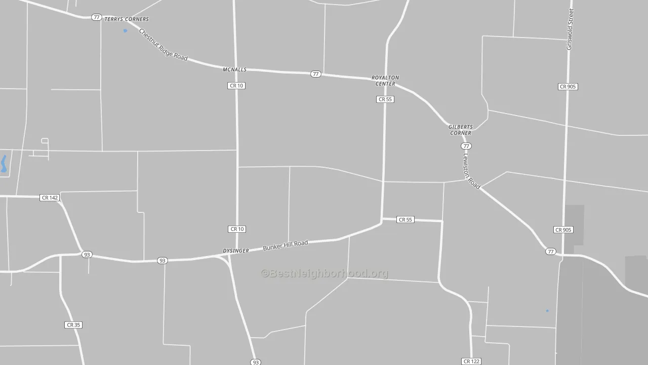 Transit Grade map of McNalls, NY