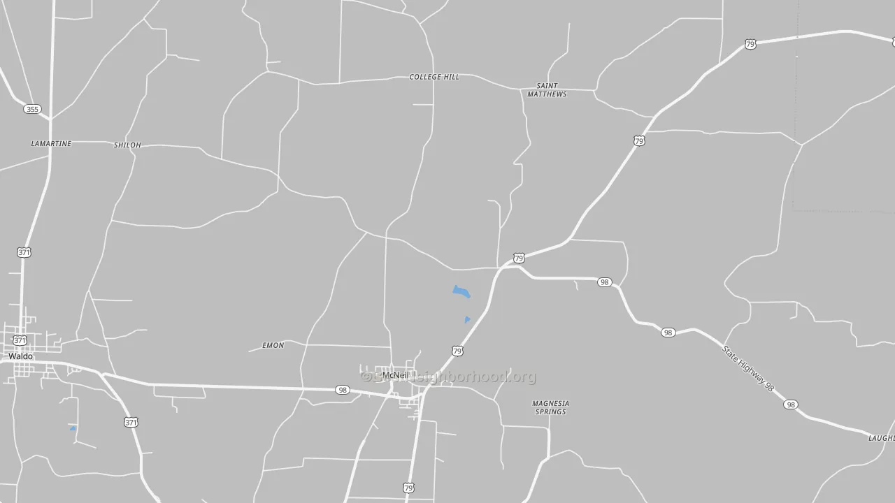 Transit Grade map of McNeil, AR