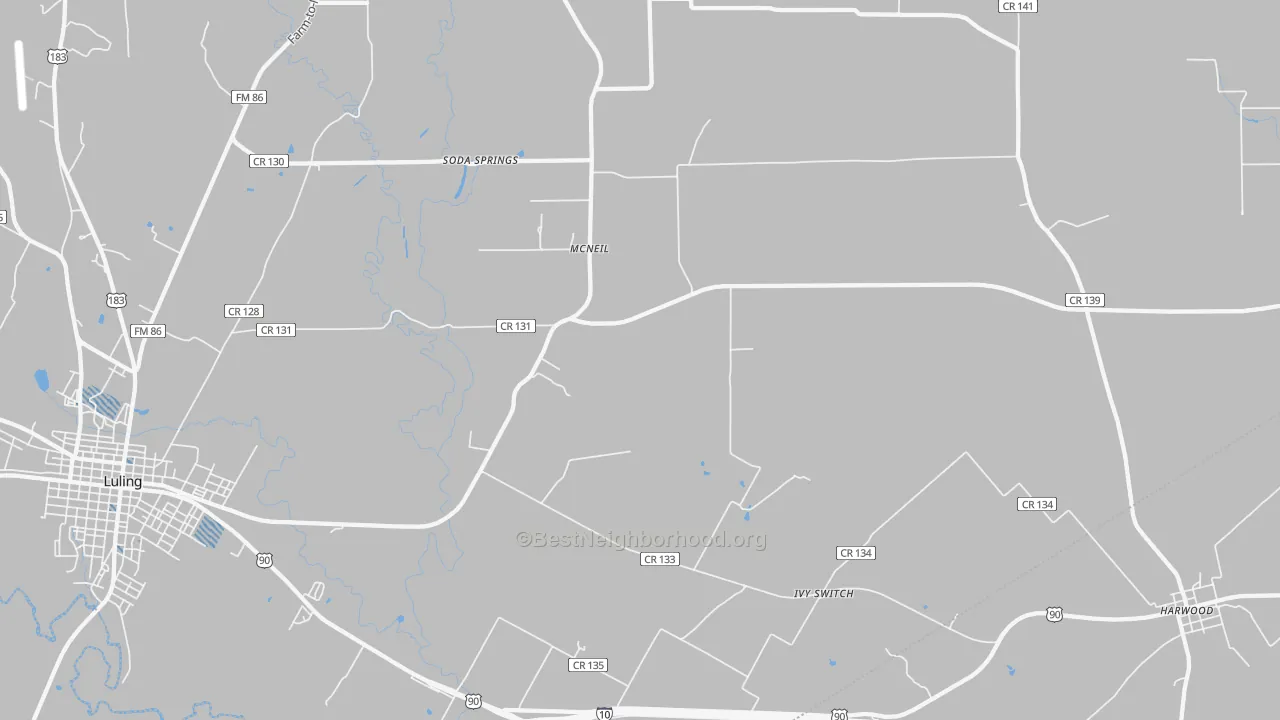 Transit Grade map of McNeil, TX