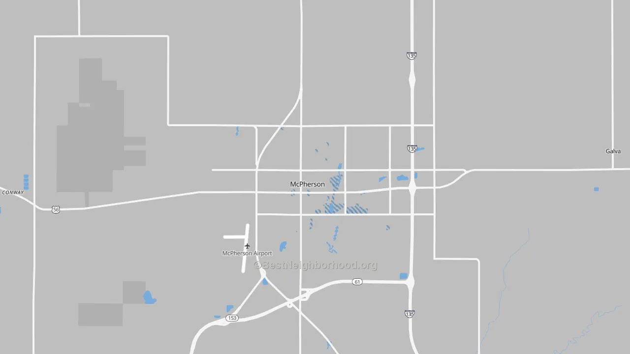 Transit Grade map of McPherson, KS
