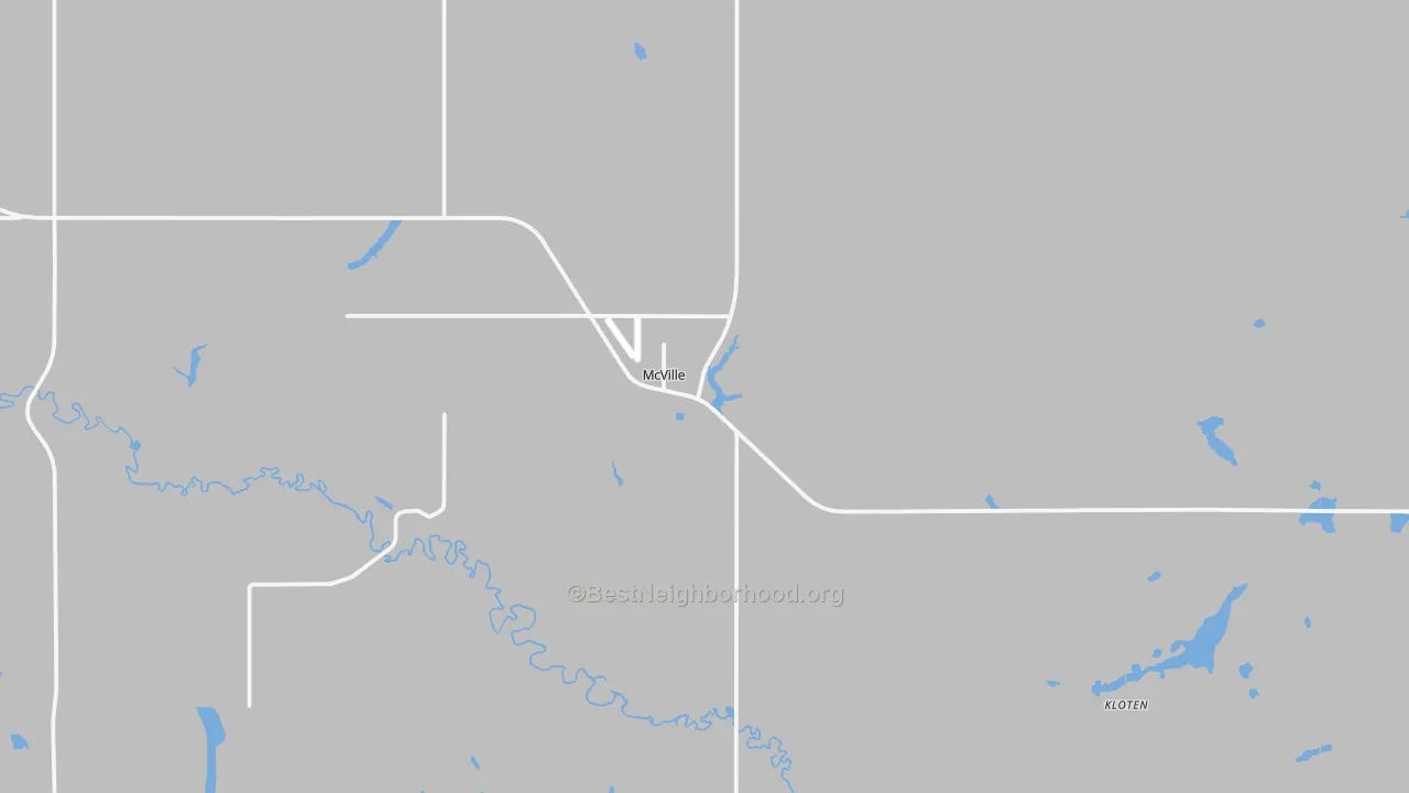 Transit Grade map of Mcville, ND