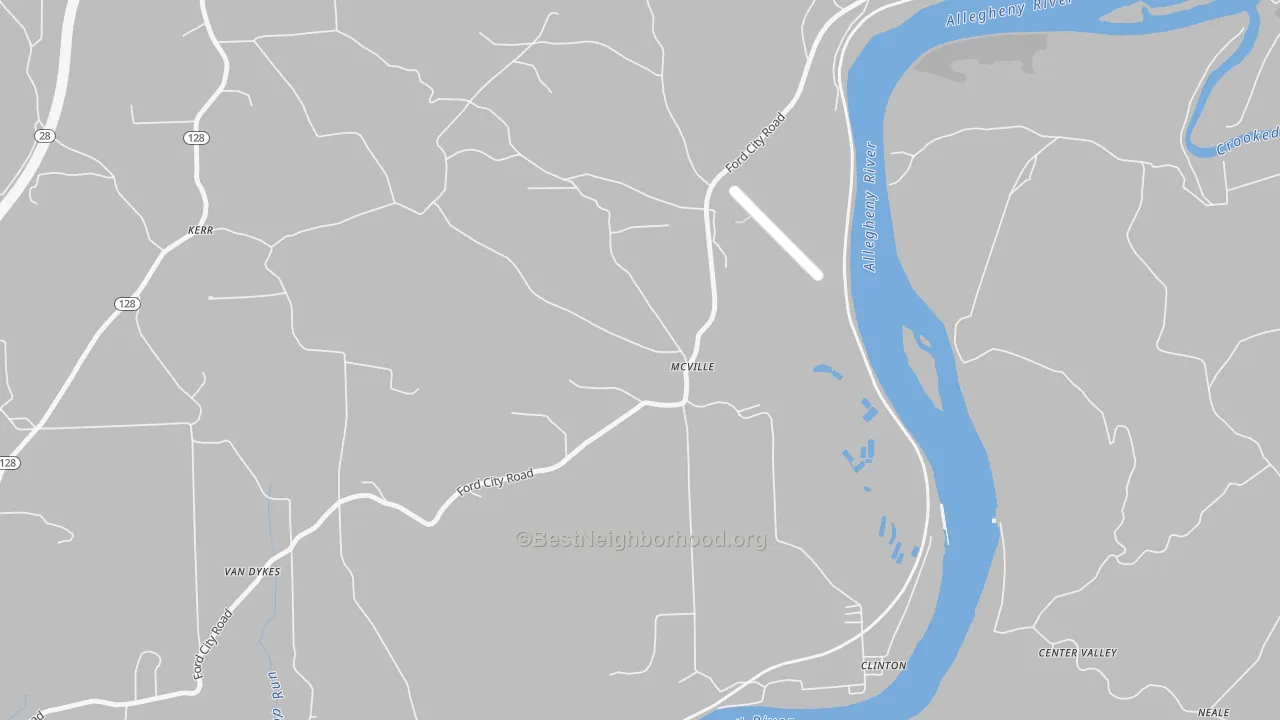 Transit Grade map of McVille, PA