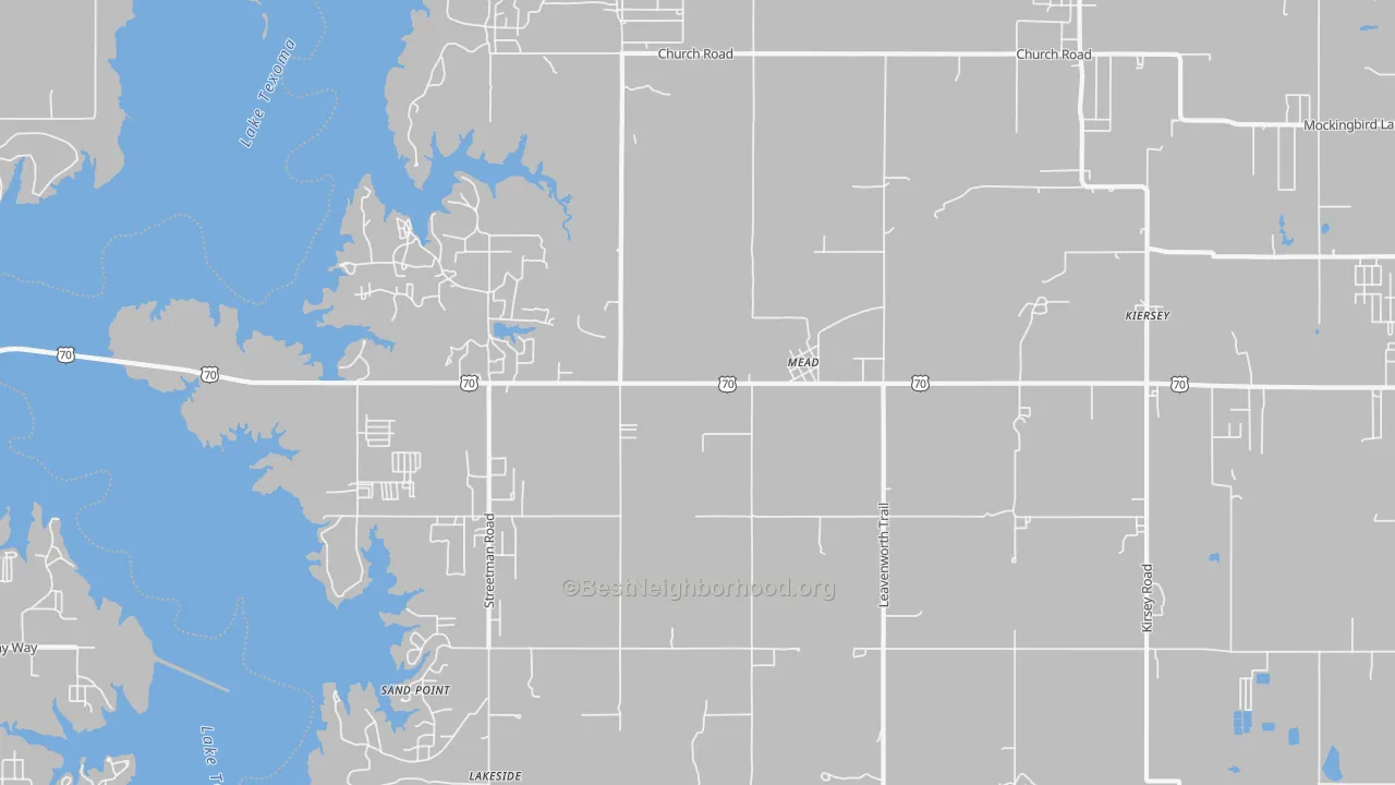Transit Grade map of Mead, OK