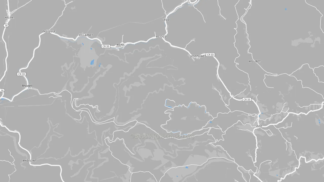 Transit Grade map of Mead, WV
