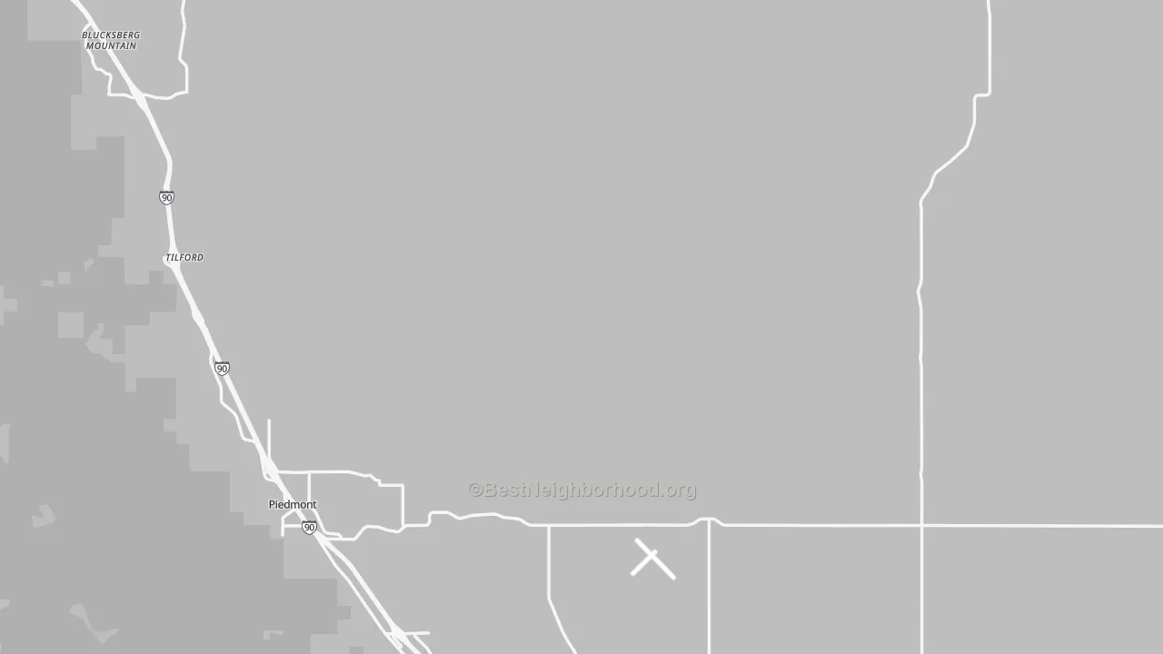 Transit Grade map of Meade County, SD