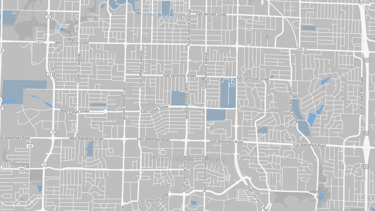 Transit Grade map of Meador Park, Springfield, MO
