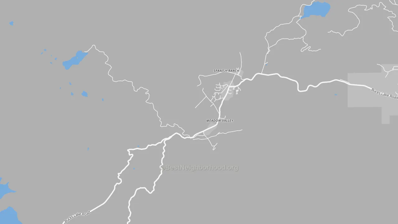 Transit Grade map of Meadow Valley, CA