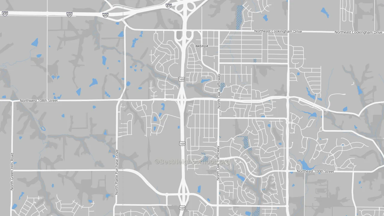 Transit Grade map of Meadowbrook Heights, Kansas City, MO