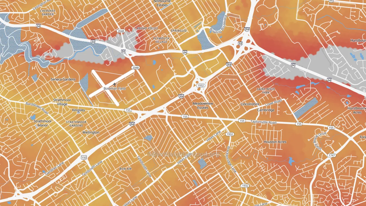Transit Grade map of Meadowview Estates, KY