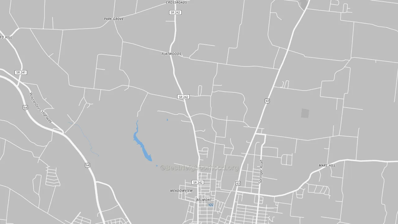 Transit Grade map of Meadowview, TN