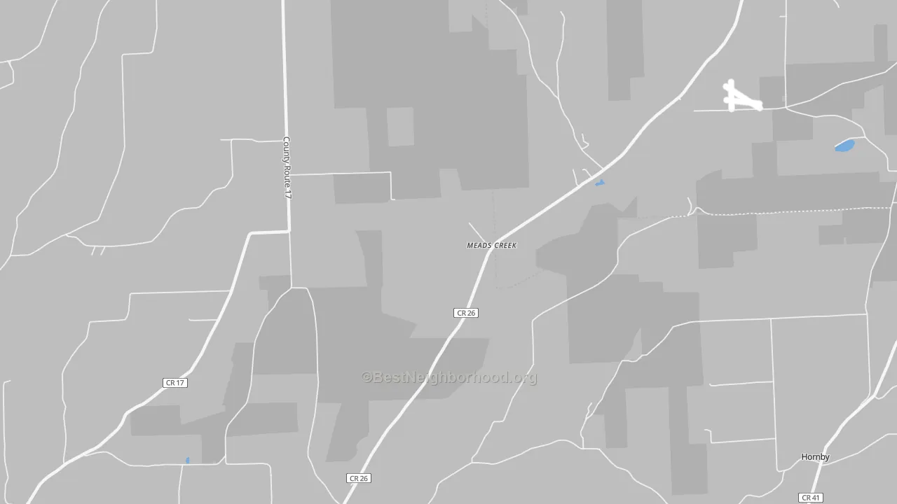 Transit Grade map of Meads Creek, NY