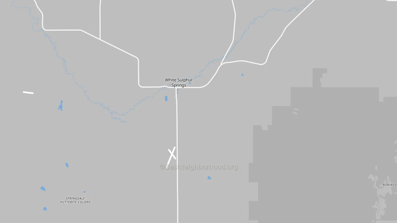 Transit Grade map of Meagher County, MT