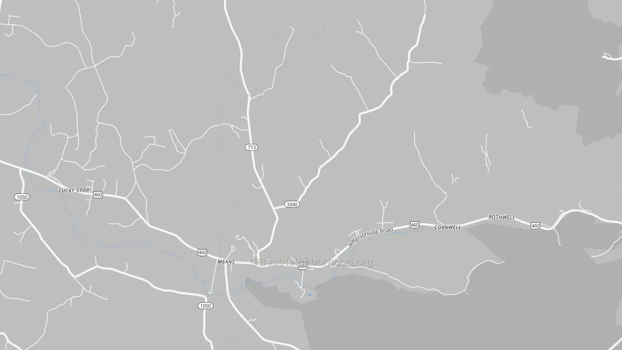 Transit Grade map of Means, KY
