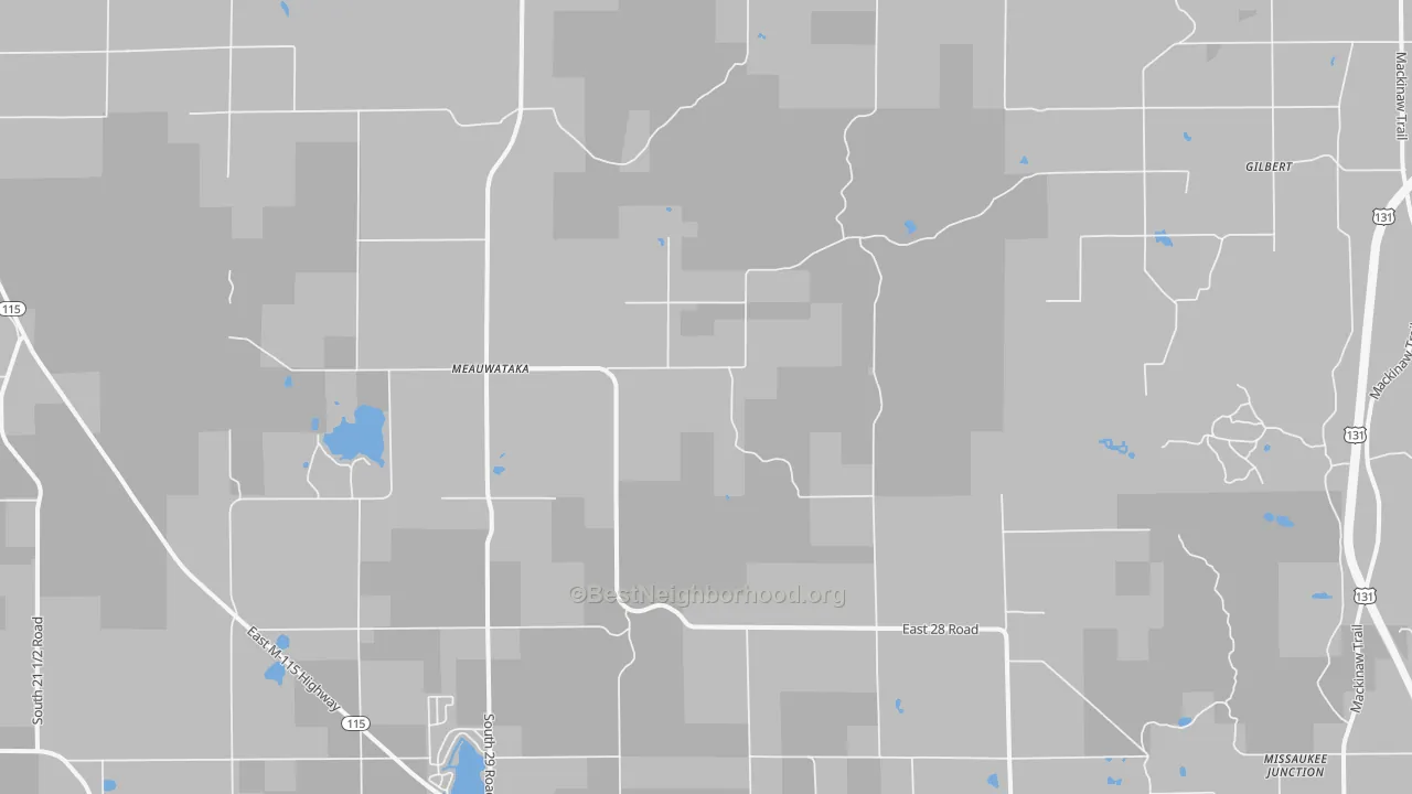 Transit Grade map of Meauwataka, MI