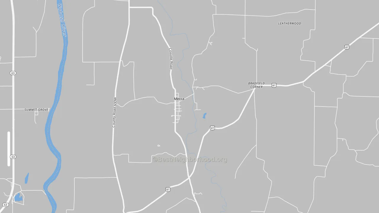 Transit Grade map of Mecca, IN