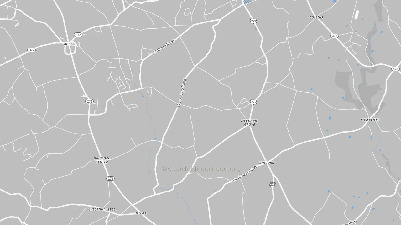 Transit Grade map of Mechanics Grove, PA
