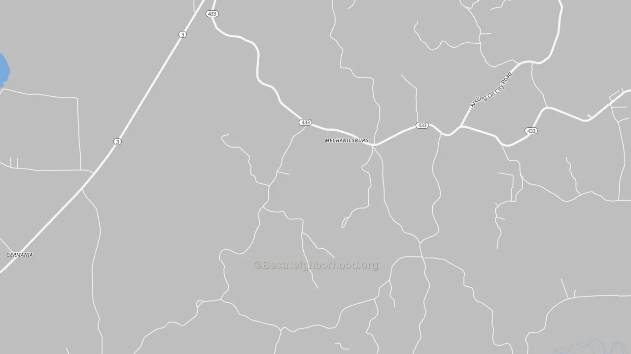 Transit Grade map of Mechanicsburg, MS