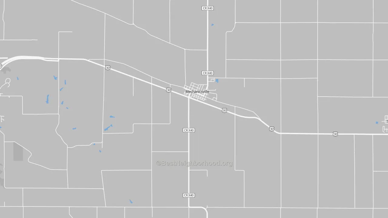 Transit Grade map of Mechanicsville, IA