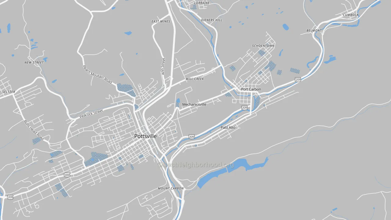 Transit Grade map of Mechanicsville, PA