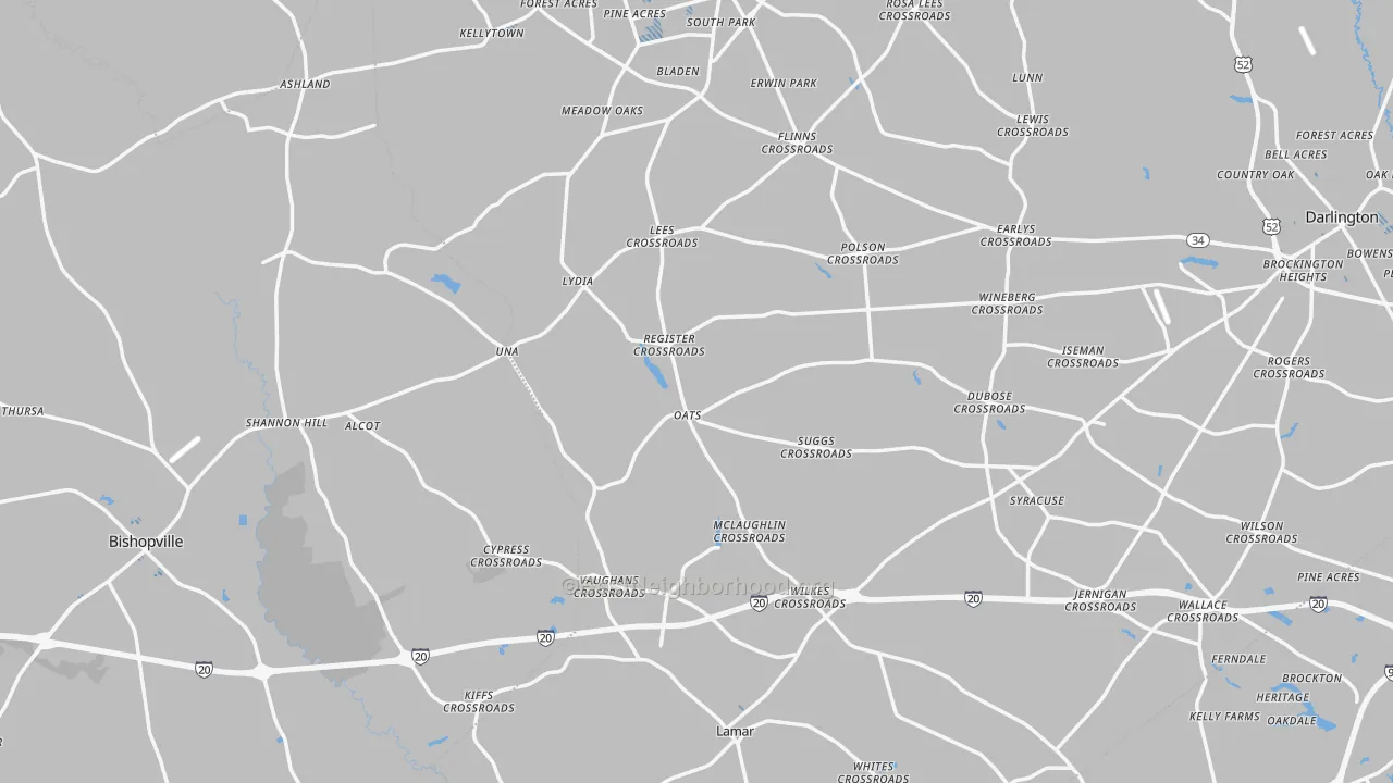 Transit Grade map of Mechanicsville, SC