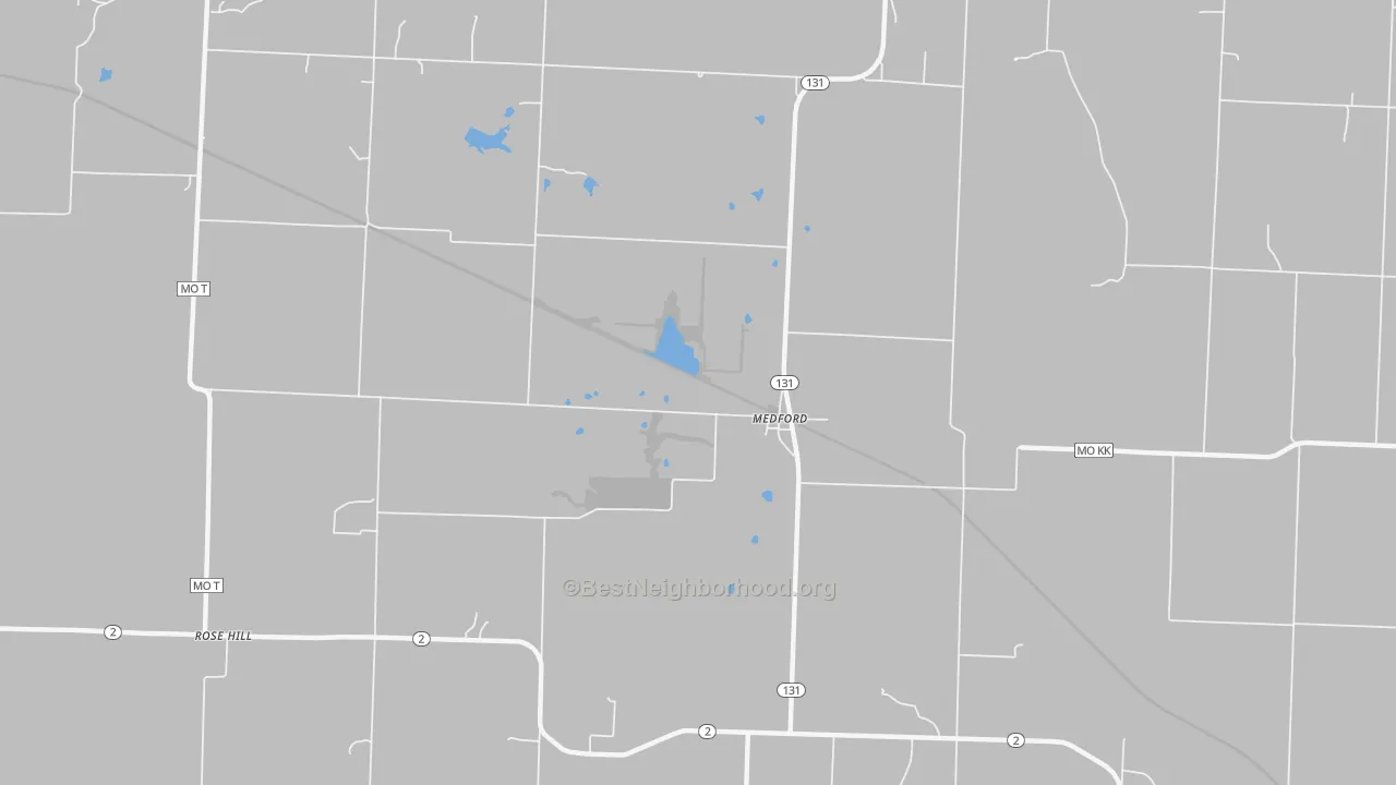 Transit Grade map of Medford, MO