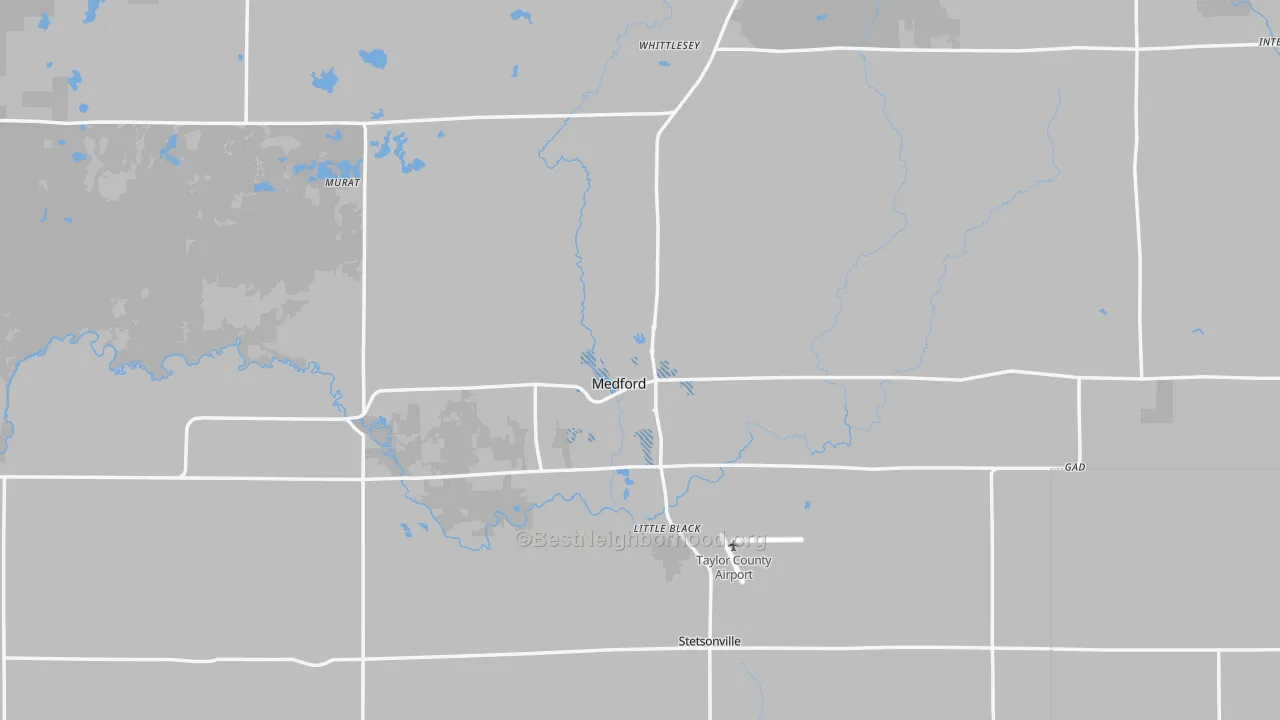 Transit Grade map of Medford, WI