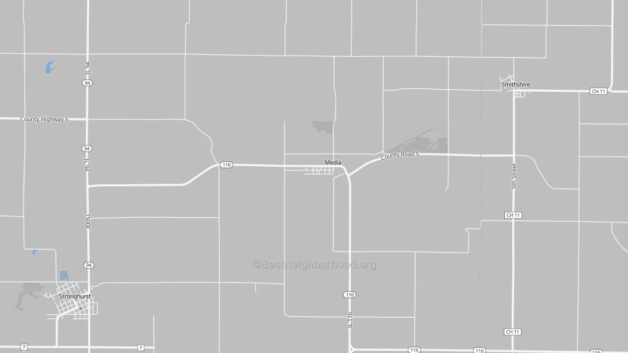 Transit Grade map of Media, IL
