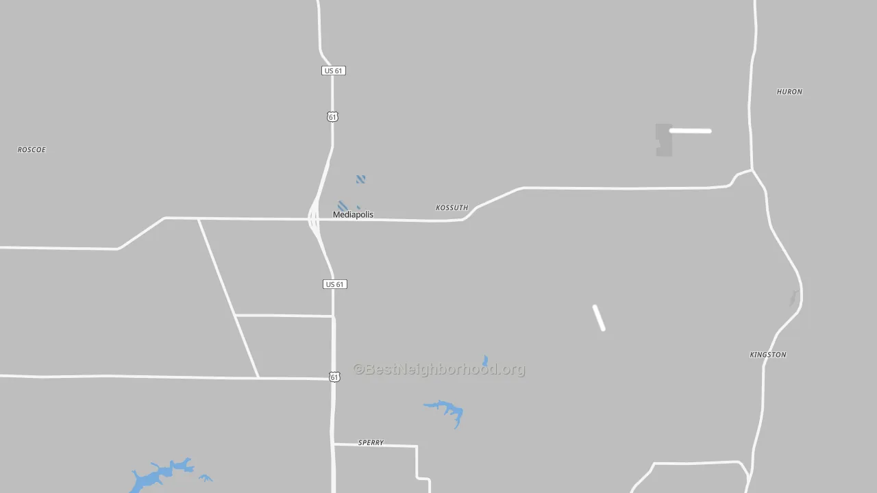 Transit Grade map of Mediapolis, IA