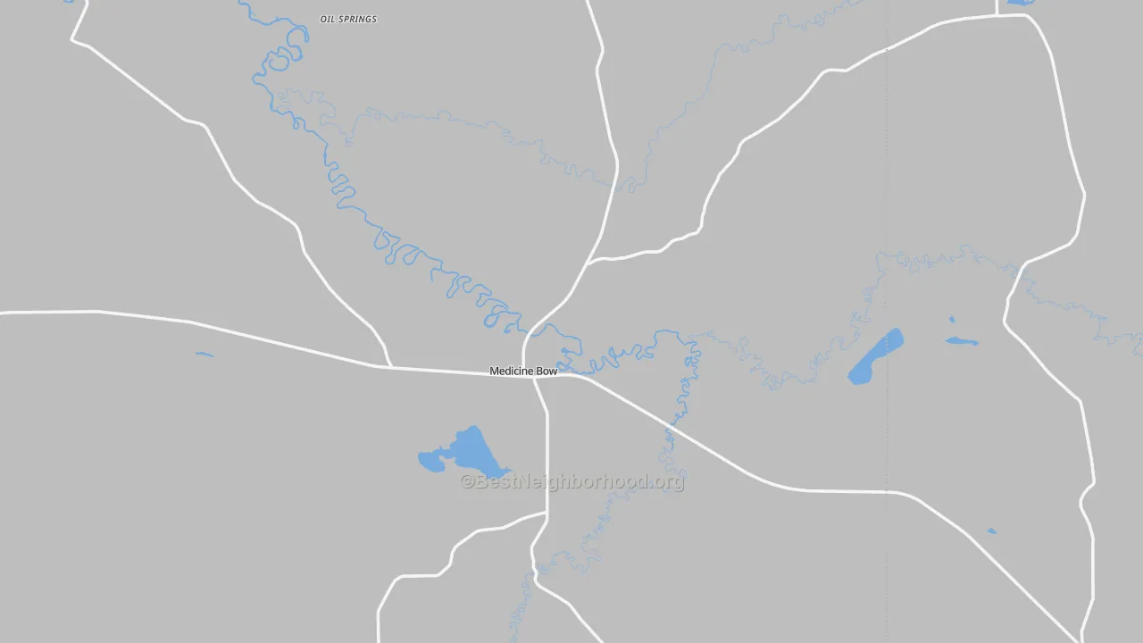 Transit Grade map of Medicine Bow, WY