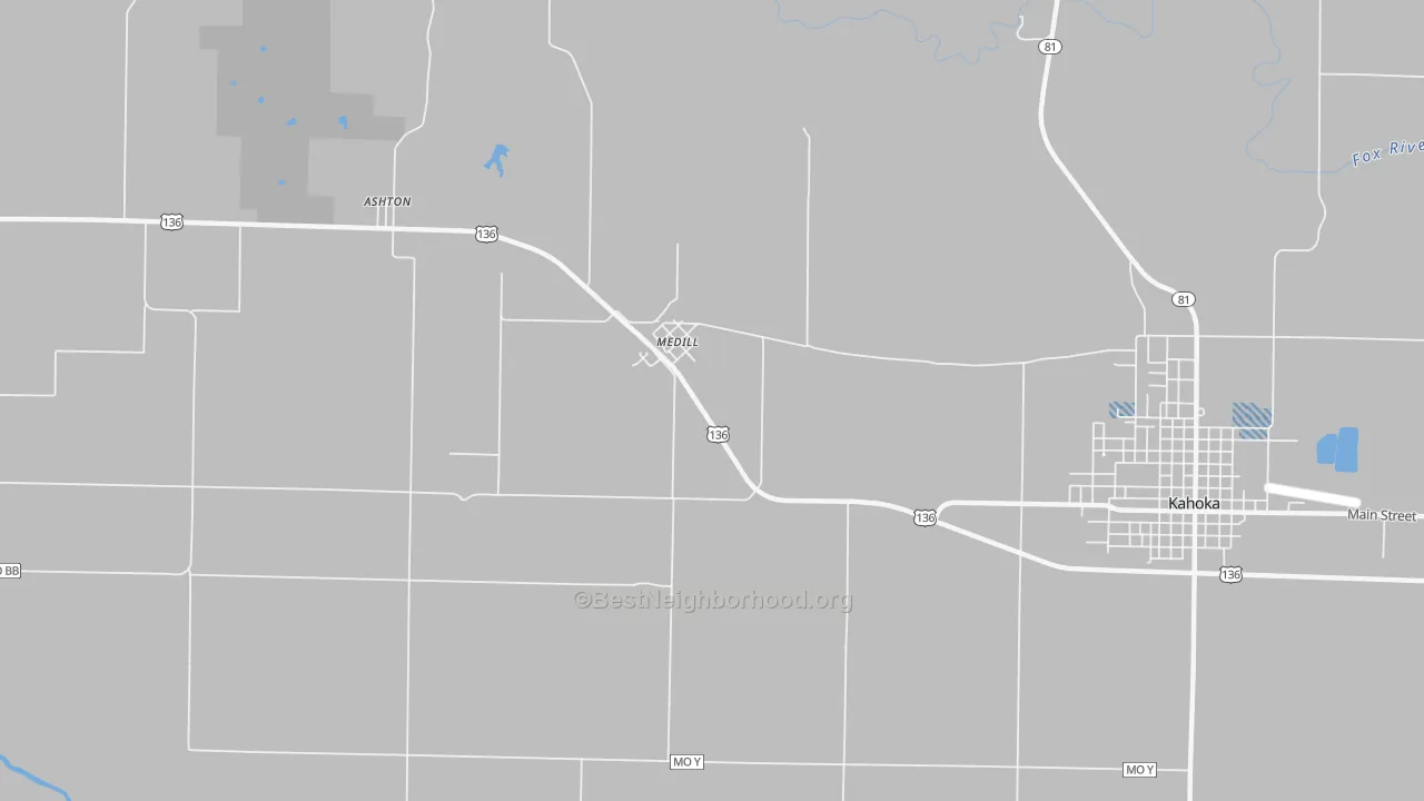 Transit Grade map of Medill, MO