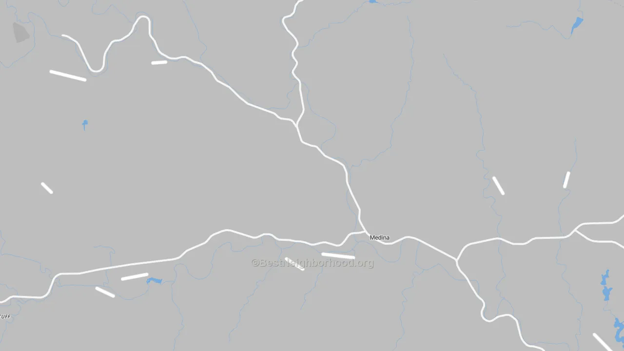 Transit Grade map of Medina, TX